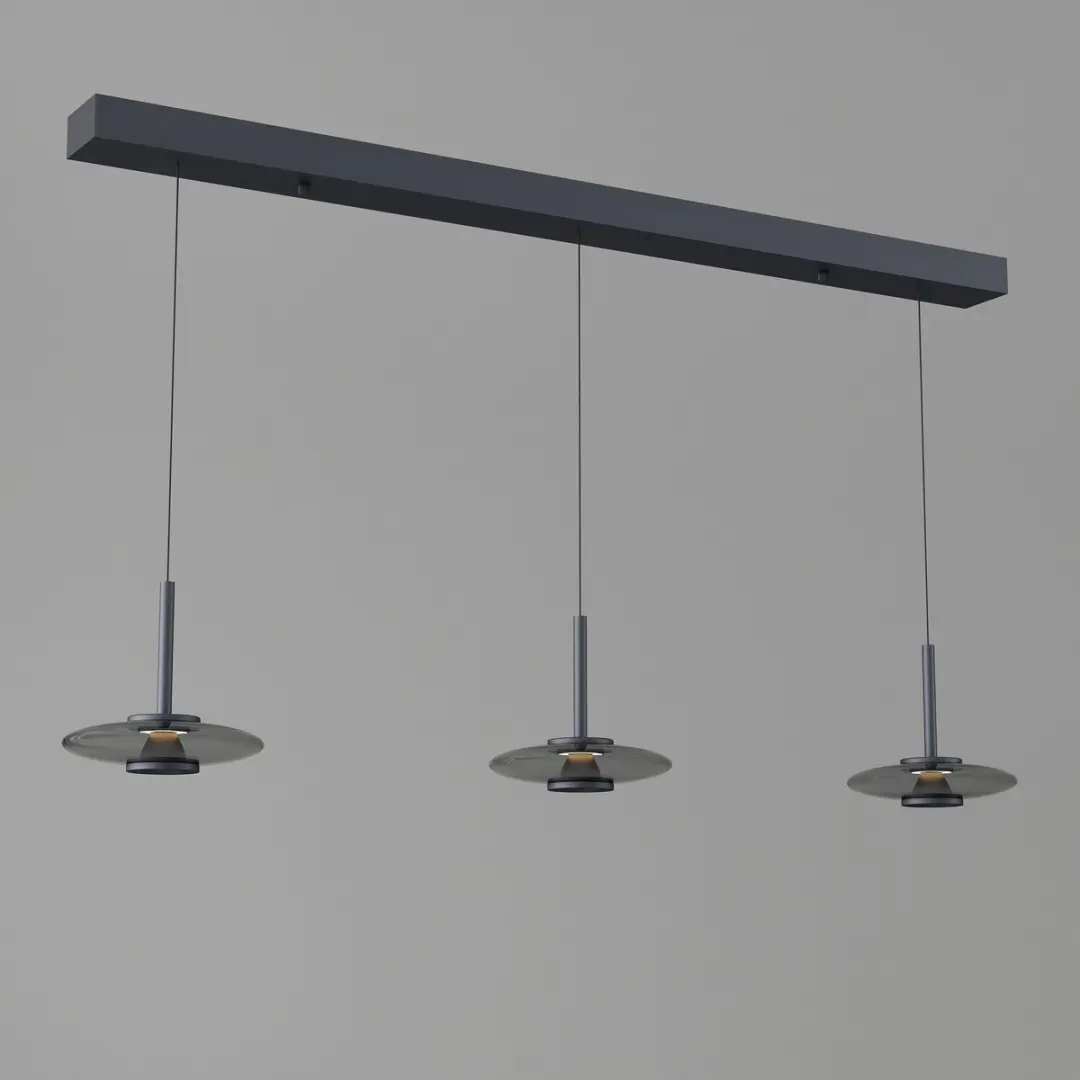 Artdelight Madison 3 Hanglamp 130cm - Zwart