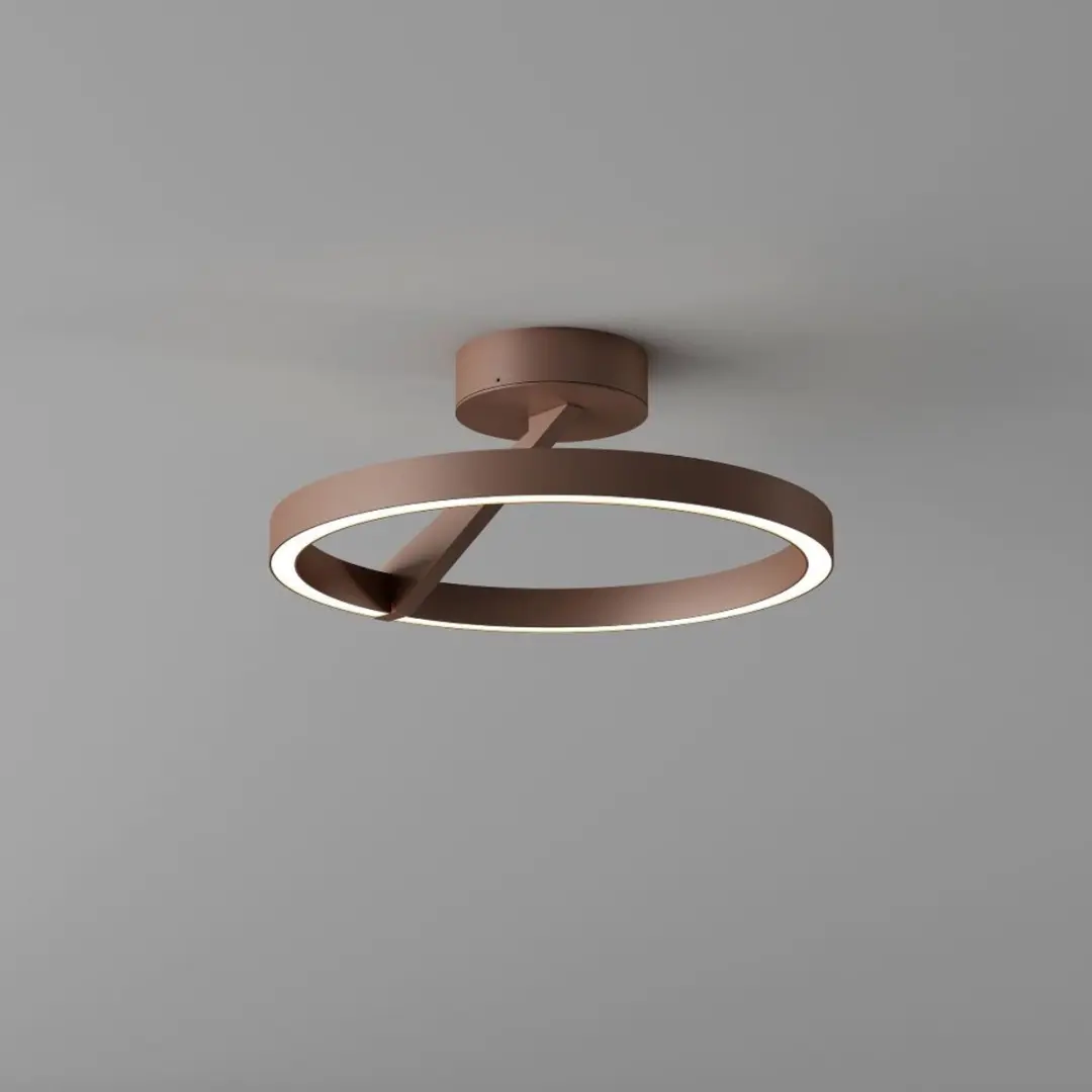 Artdelight Oregon Plafondlamp Ø33cm - Brons