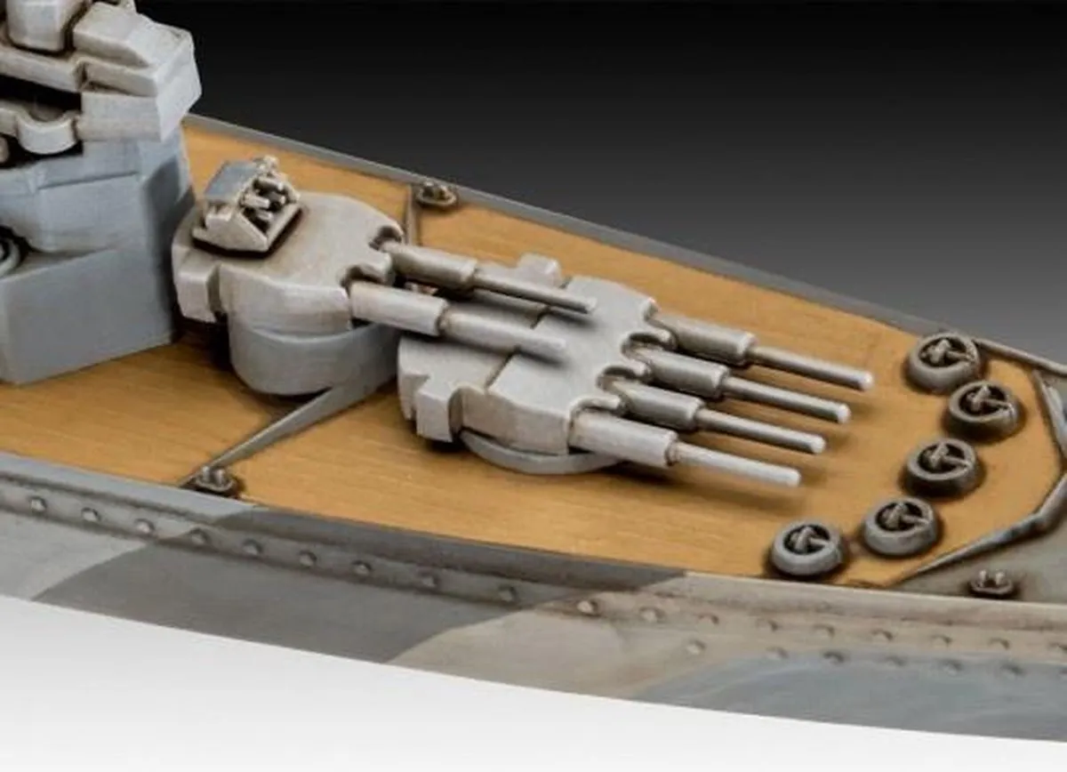 Revell HMS King George V 1:1200 Modelbouwset 45 Onderdelen - Grijs
