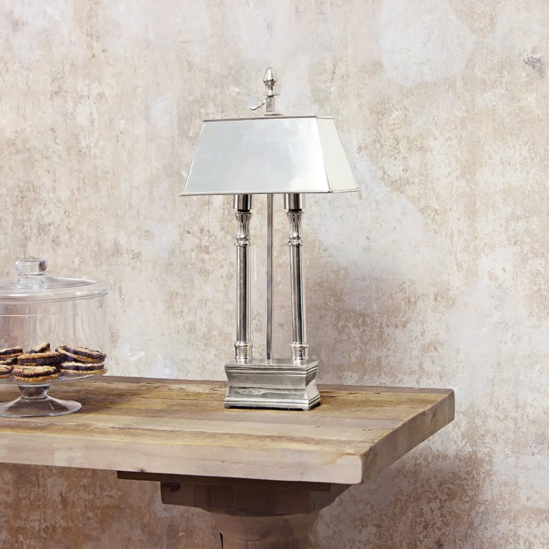 Loberon Pantin Tafellamp - 25W - Zilverkleurig - afbeelding 4 van 6