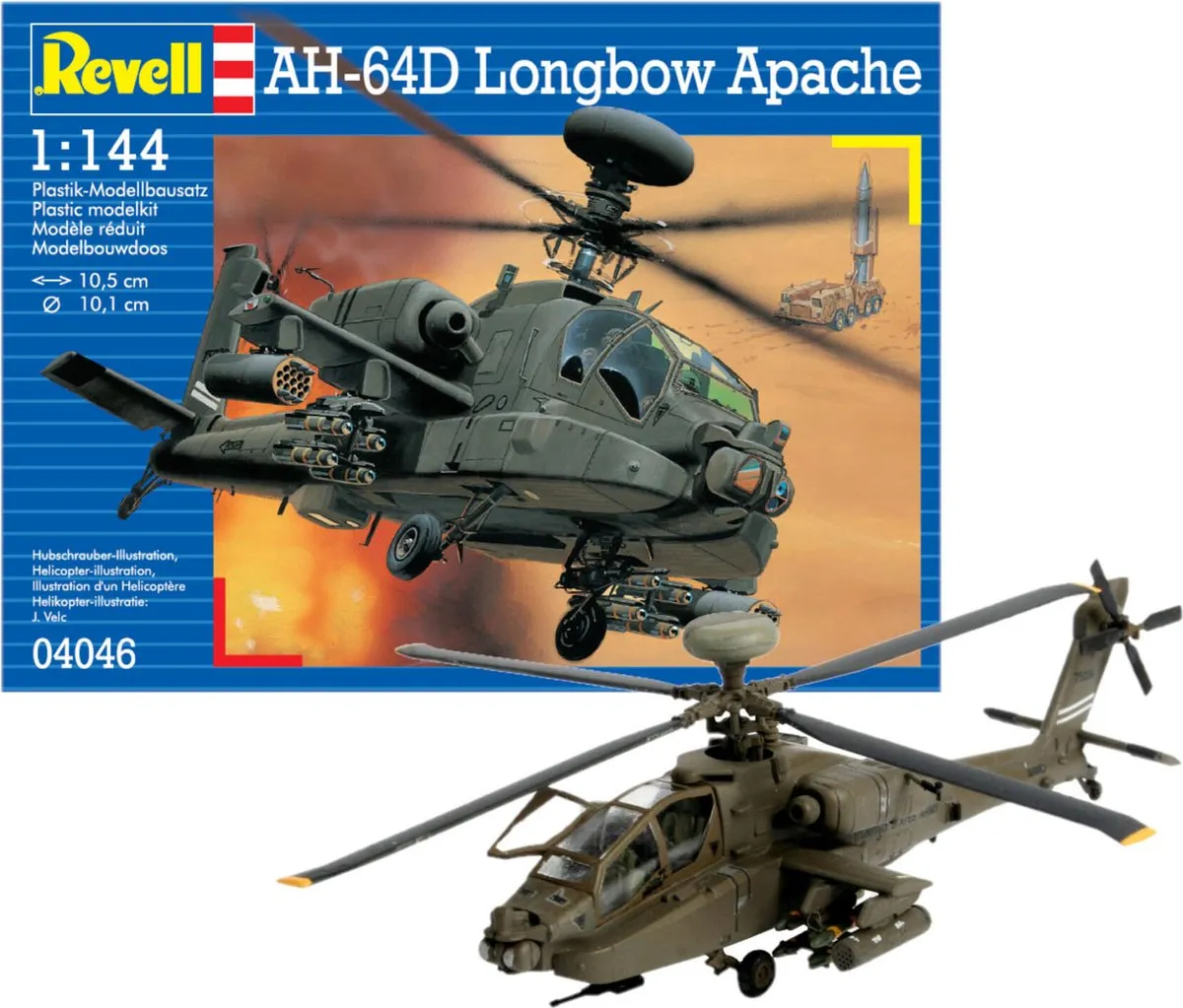 Revell 04046 AH-64D Longbow Apache Modelbouwpakket