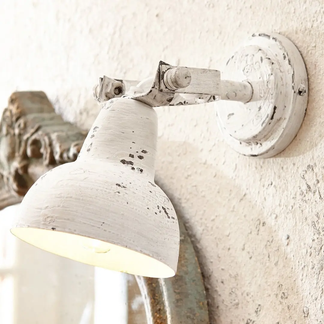Loberon Wandlamp Rieke - 25W - Antiekwit