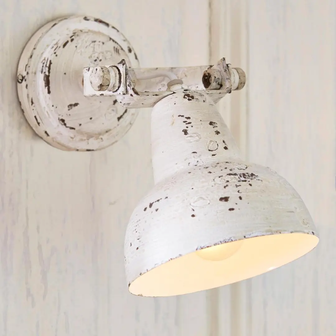 Loberon Wandlamp Rieke - 25W - Antiekwit