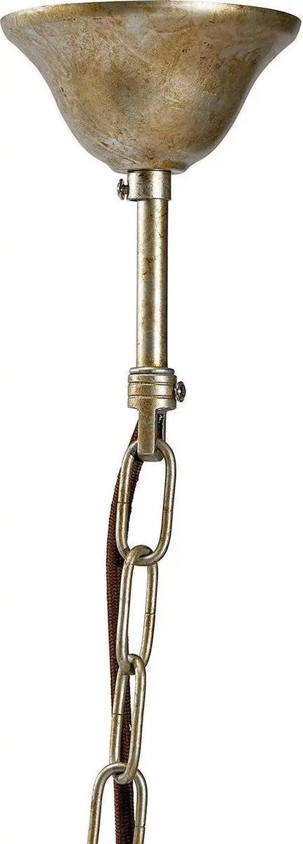Loberon Kroonluchter Runa - 45cm - Wit/Zilverkleurig - afbeelding 6 van 6