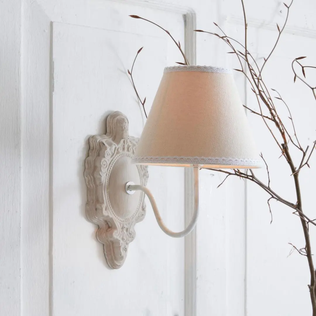 Loberon Ascoux Wandlamp - 25W - Antiekbeige - afbeelding 4 van 5