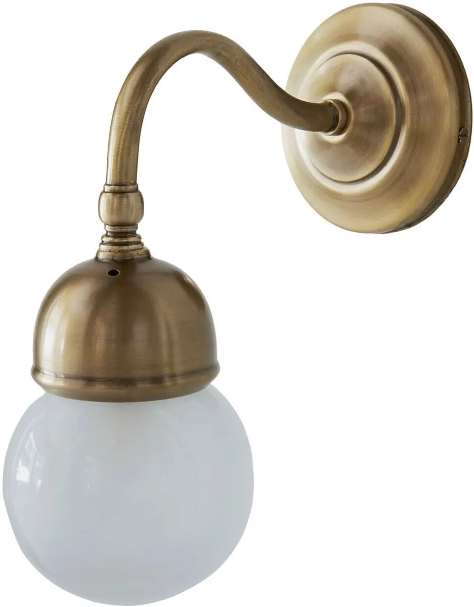 Loberon Lamivelle Wandlamp - messing/helder - afbeelding 6 van 6