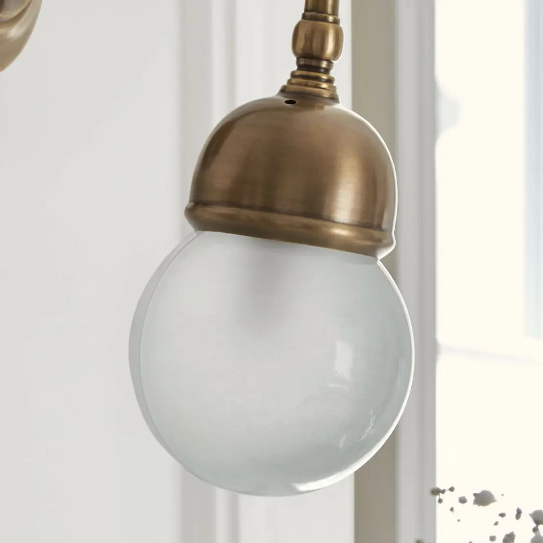 Loberon Lamivelle Wandlamp - messing/helder - afbeelding 4 van 6