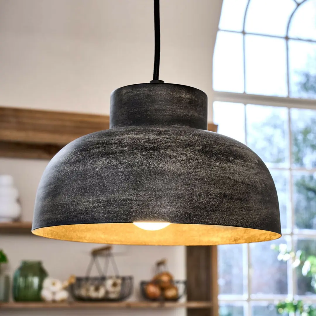 Loberon Hanglamp Soleil de Minuit - 40W - Ø22.5cm - Antiekzwart - afbeelding 6 van 6