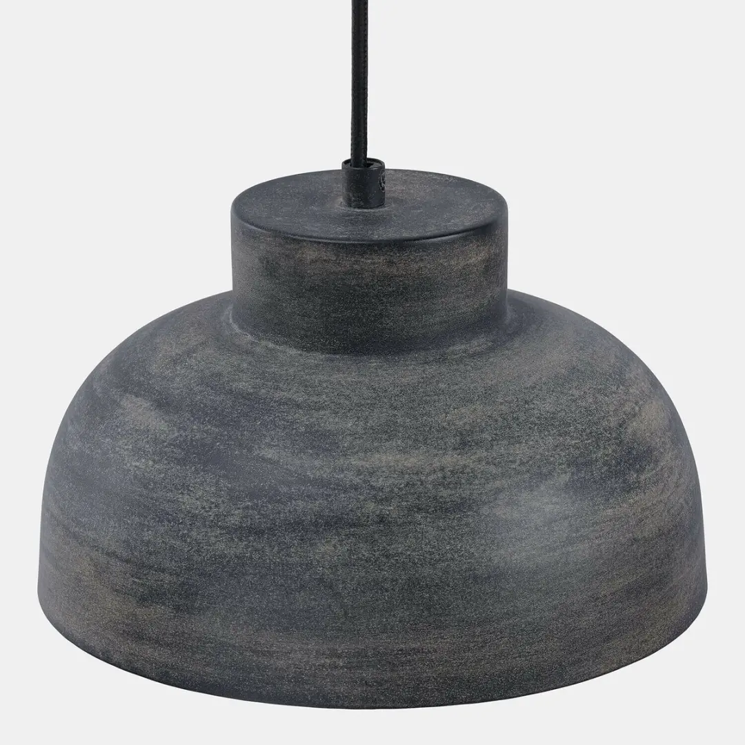 Loberon Hanglamp Soleil de Minuit - 40W - Ø22.5cm - Antiekzwart - afbeelding 4 van 6