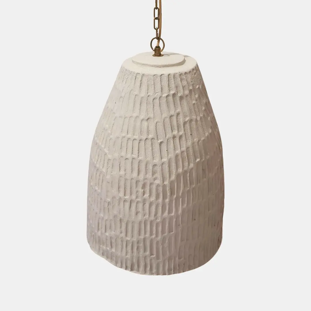 Loberon Nouvrette Hanglamp - 40W - Ø38cm - Beige - afbeelding 6 van 6