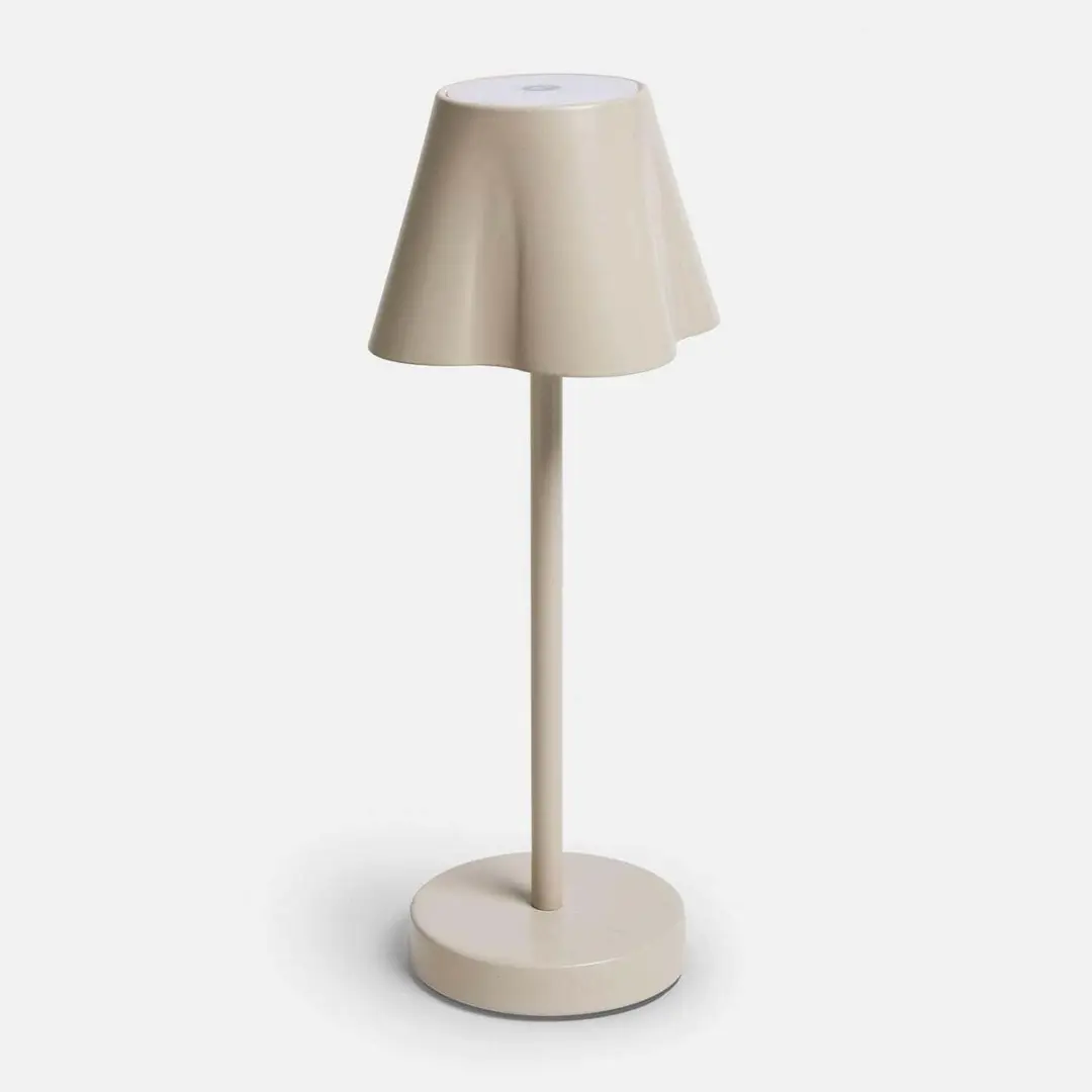 Loberon Tenari Oplaadbare Tafellamp - 25W - 13cm - Wit - afbeelding 2 van 6