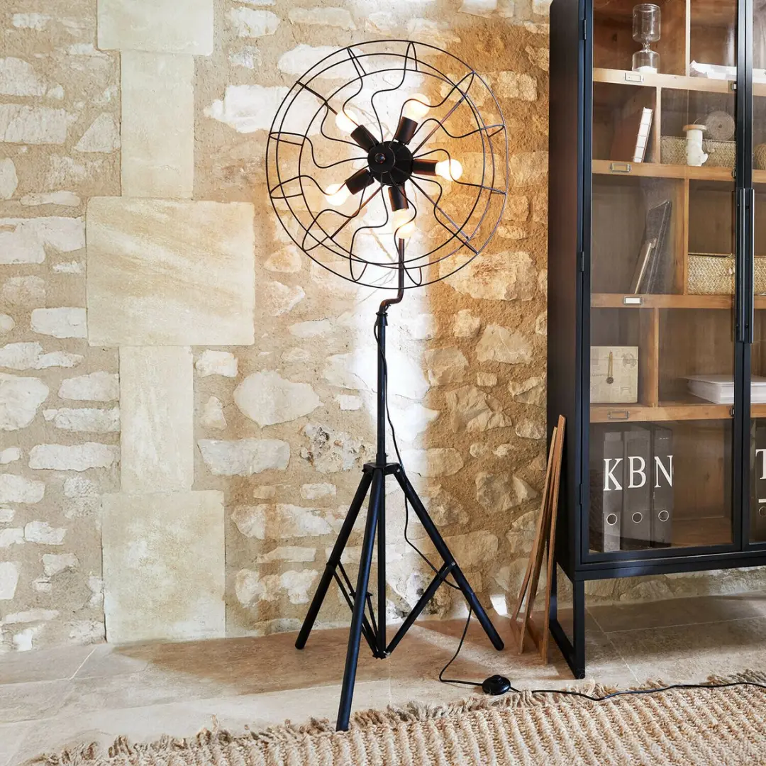 Loberon Thunderfield Vloerlamp - 1 Lichtpunt - Zwart - afbeelding 2 van 6