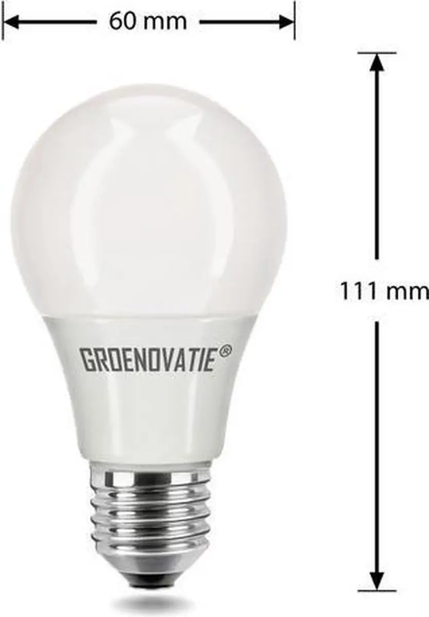Groenovatie LED Lamp 5W E27 Warm Wit - Mat Glas - afbeelding 3 van 3