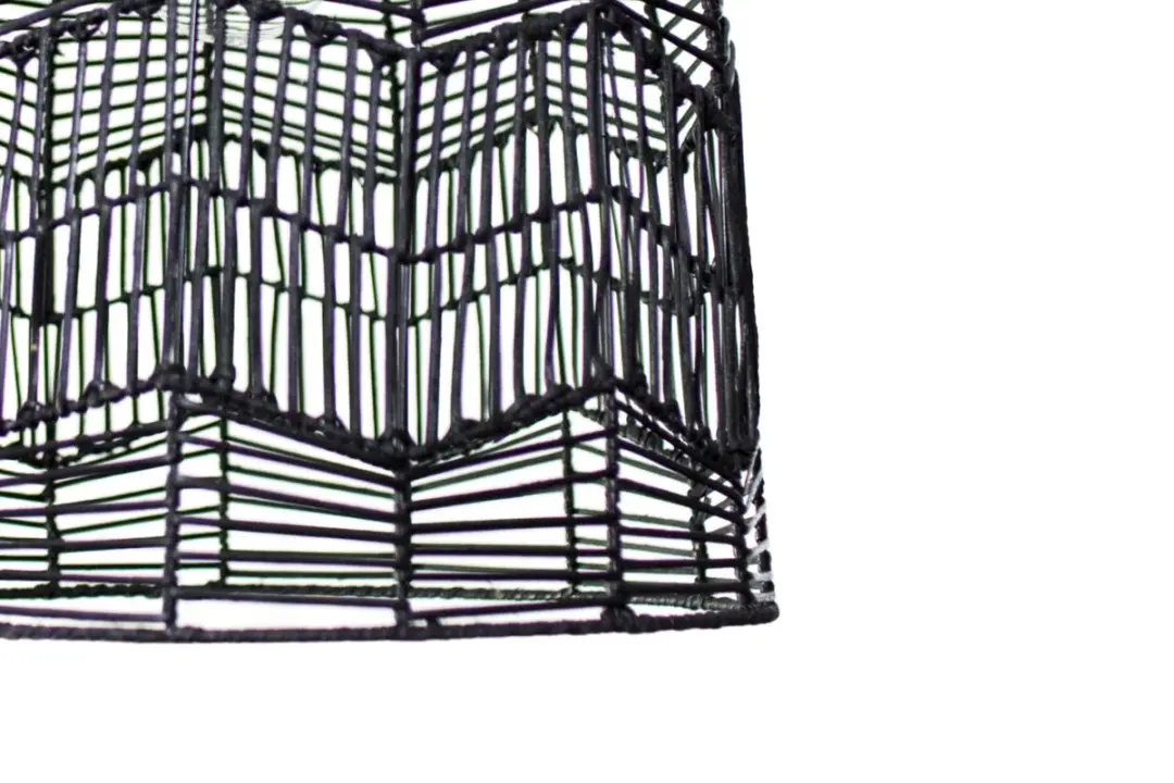 Groenovatie Rotan Hanglamp - Zwart - Ø45cm - afbeelding 4 van 6