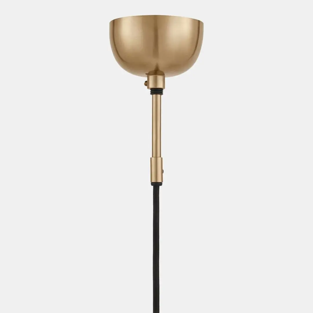 Loberon Velunas Hanglamp - messing/helder - Ø17.5cm - afbeelding 4 van 6