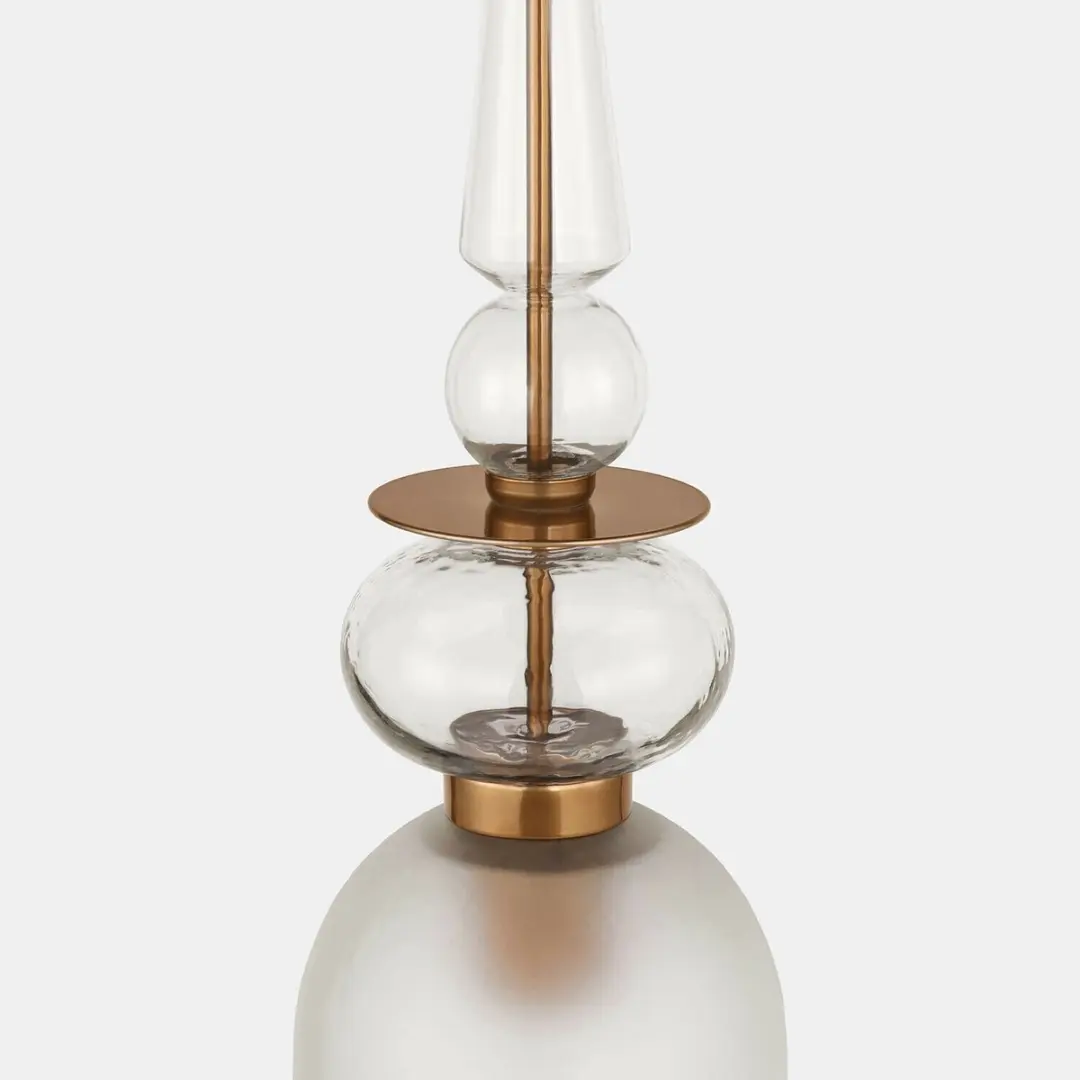 Loberon Hanglamp Vélomiane - Ø19cm - Antiek messing - afbeelding 2 van 6