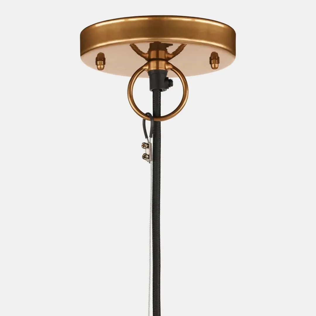 Loberon Hanglamp Vélomiane - Ø19cm - Antiek messing - afbeelding 6 van 6