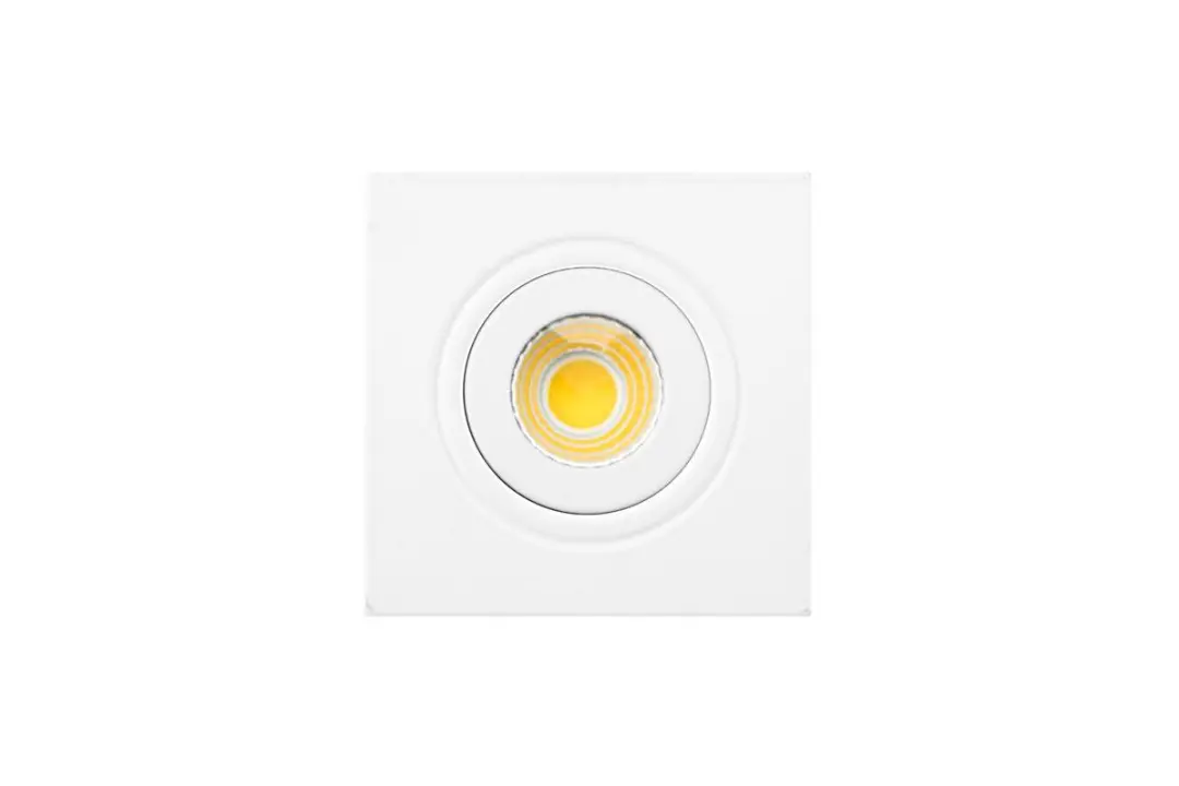 Groenovatie Inbouwspot LED 3W Vierkant Kantelbaar Dimbaar - 61x61mm Zwart - afbeelding 6 van 6