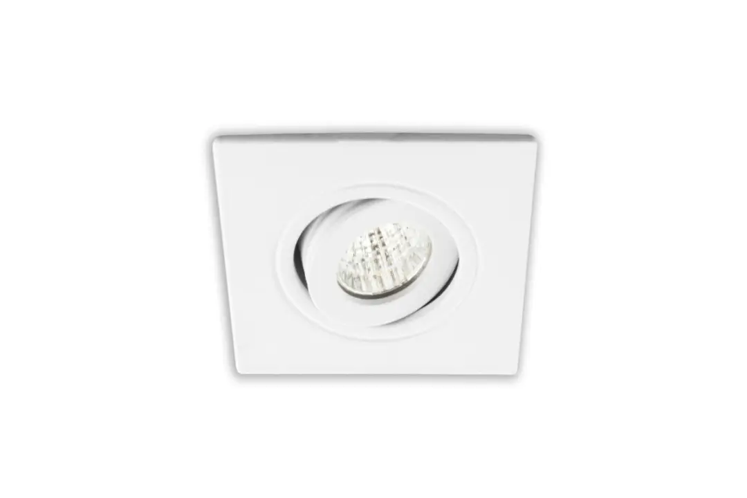 Groenovatie Inbouwspot LED 3W Vierkant Kantelbaar Dimbaar
