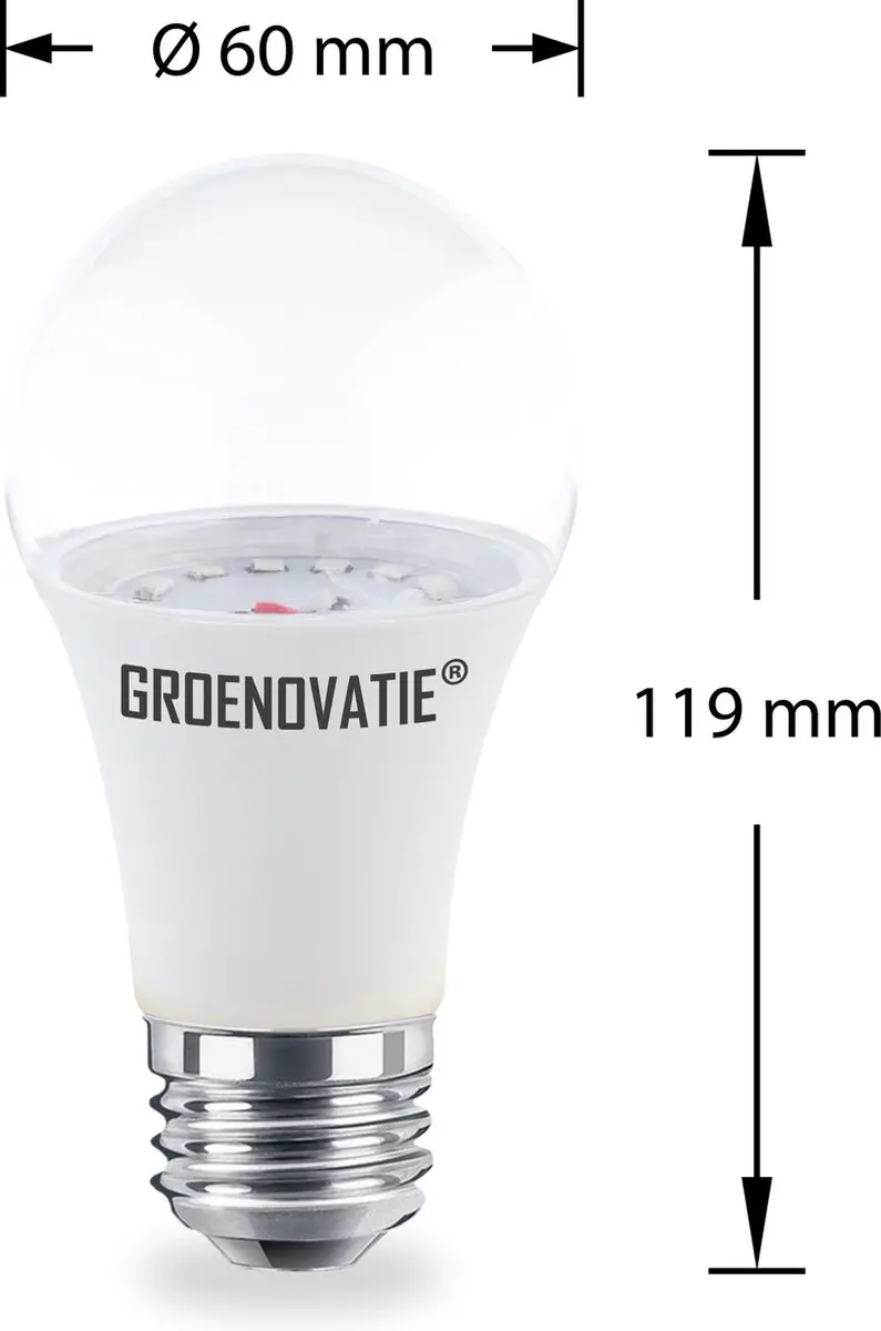Groenovatie UV LED Lamp E27 7W - 385nm Blacklight - afbeelding 4 van 5