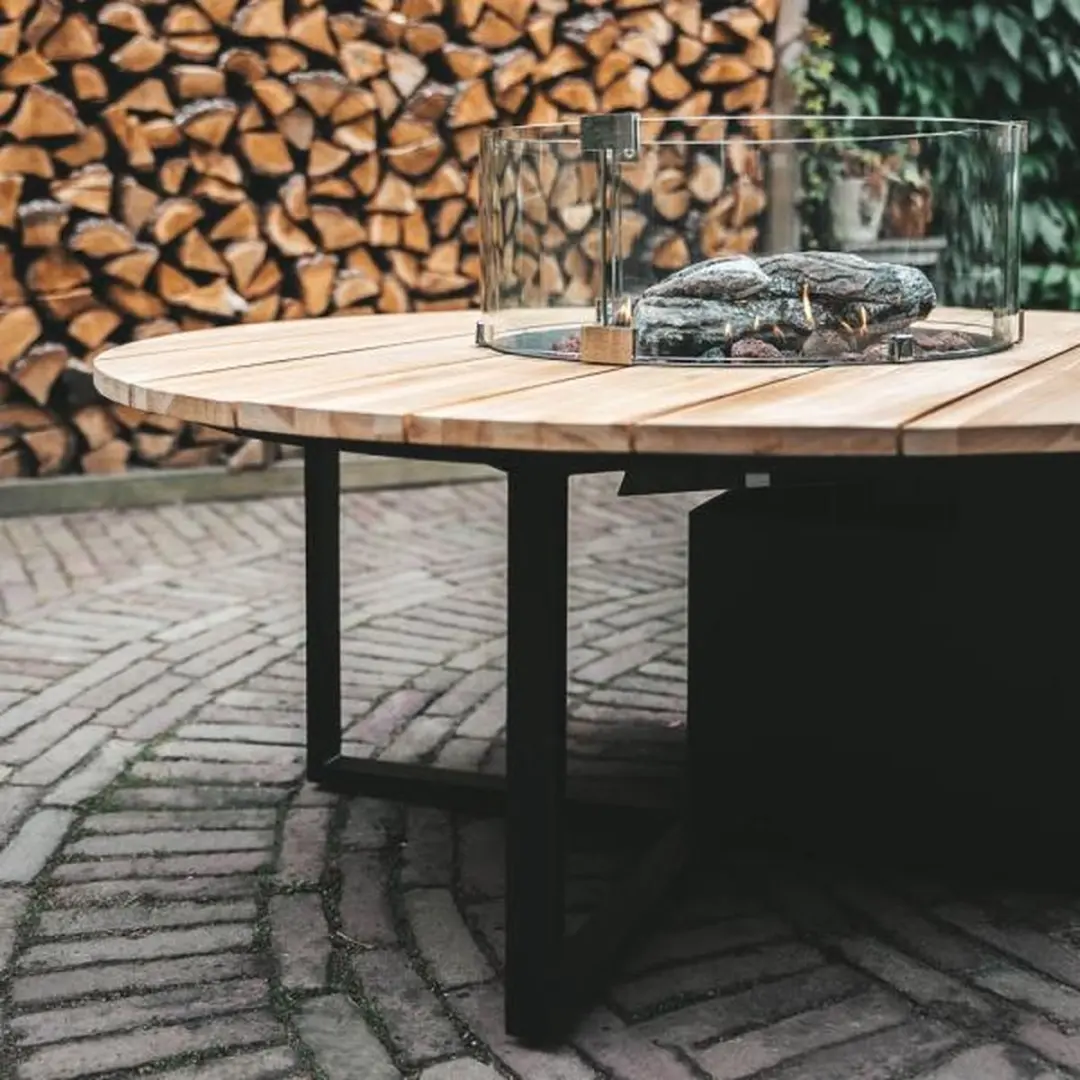 Cosi Cosiloft Rond Vuurtafel 120cm - 9000W - BruinZwart