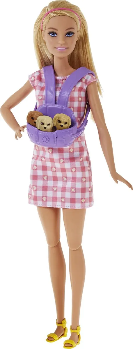 Barbie HCK75 Pop met Hond en Puppy's