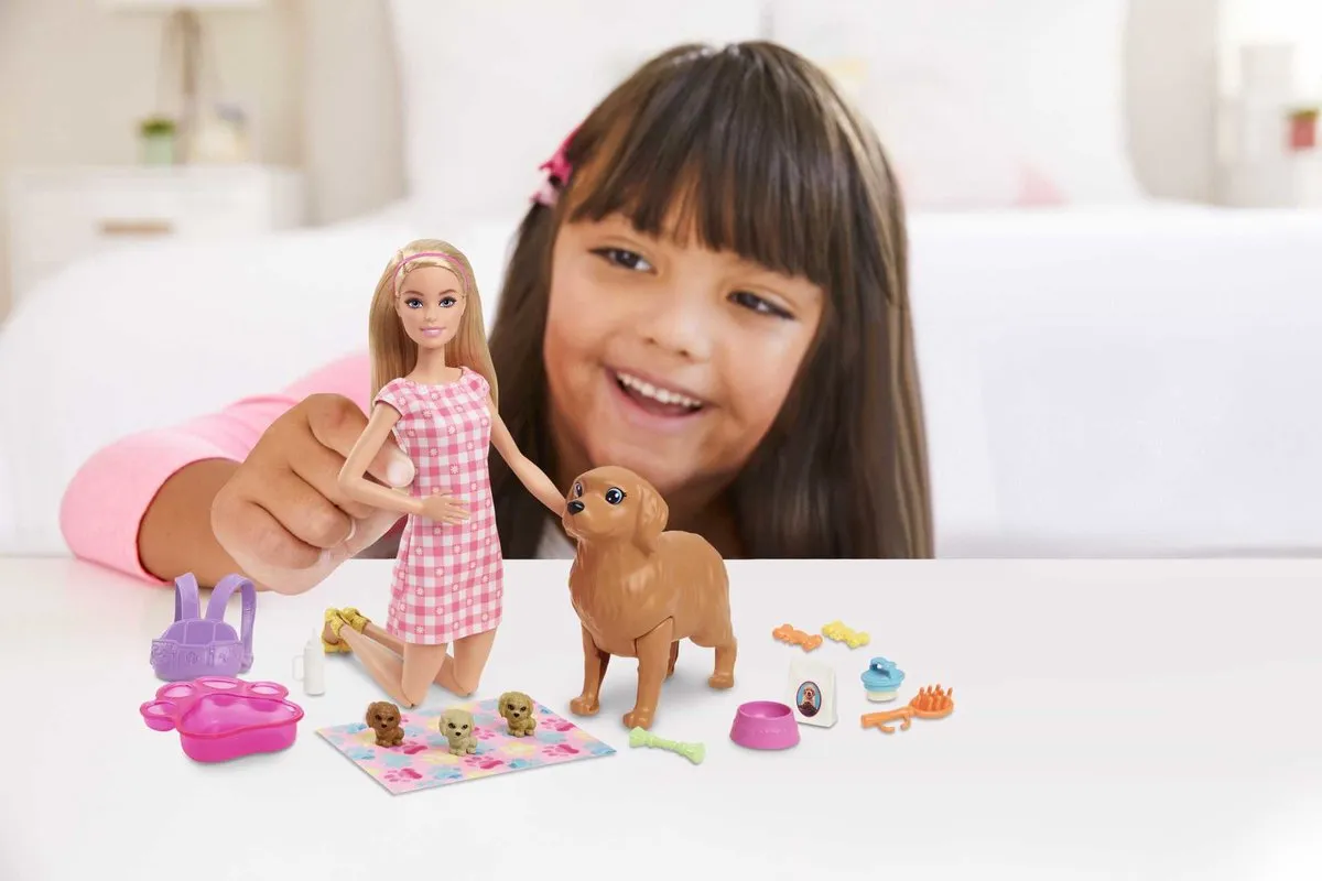 Barbie HCK75 Pop met Hond en Puppy's - afbeelding 6 van 6
