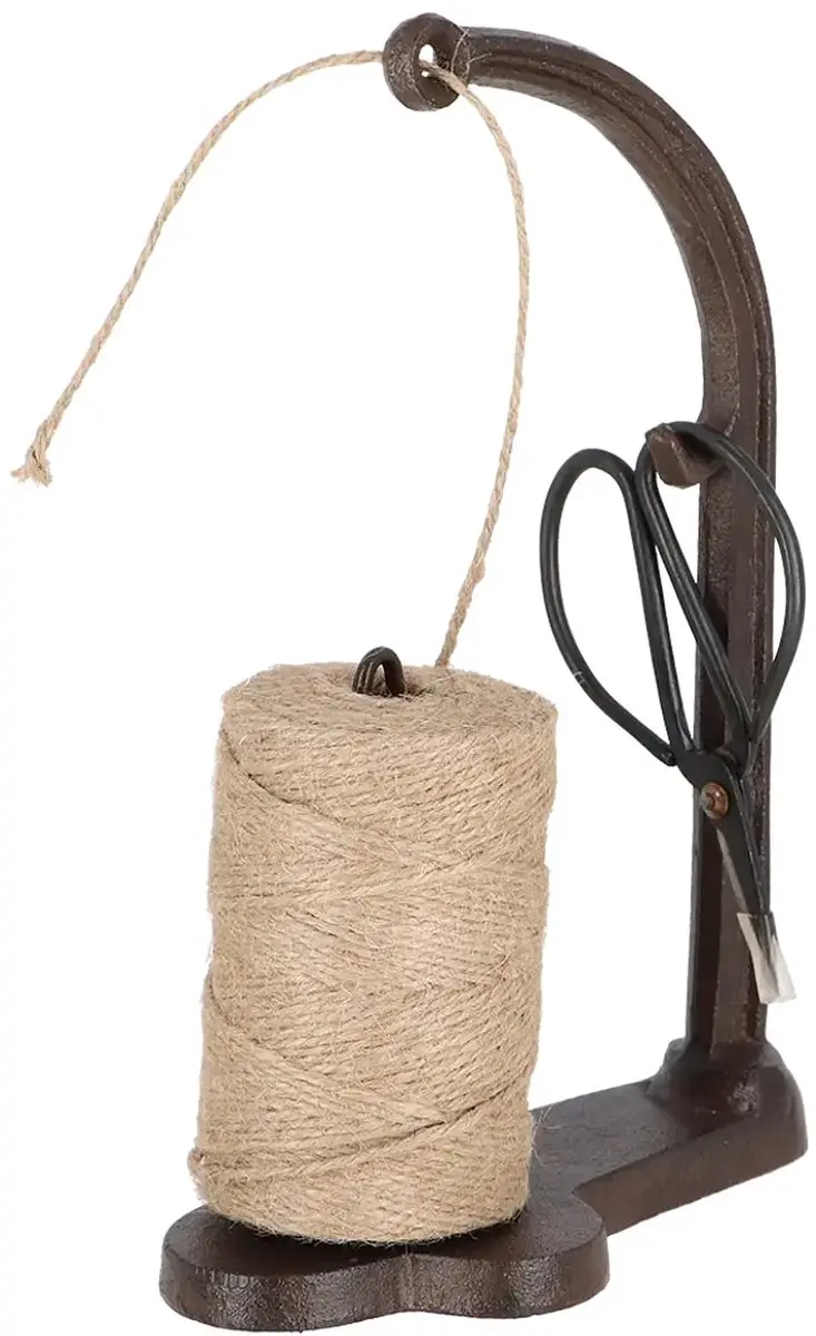 Esschert Design Touwhouder met Schaar Industrieel
