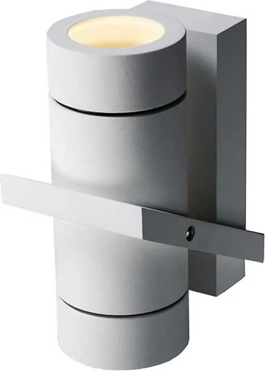 Artdelight Wandlamp Double 16x8,5cm - 2 Lichtpunten - Wit