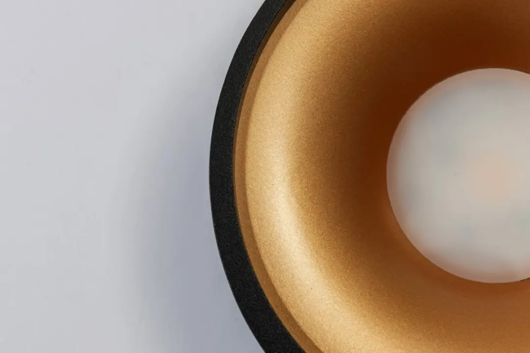 Artdelight Orlando Plafondlamp - 10W 2700K - Zwart/Goud
