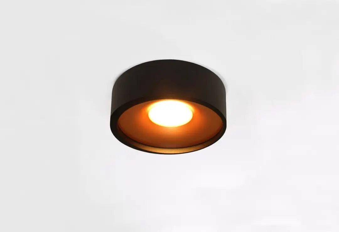 Artdelight Orlando Plafondlamp - 10W 2700K - Zwart/Goud