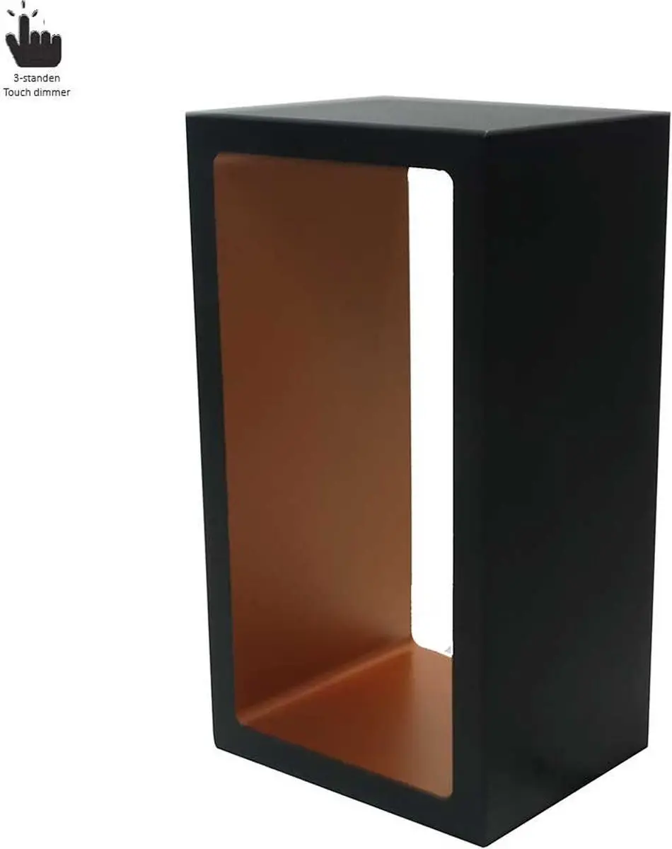Artdelight Corridor LED Tafellamp - 660lm Touchdimmer - Zwart/Goud