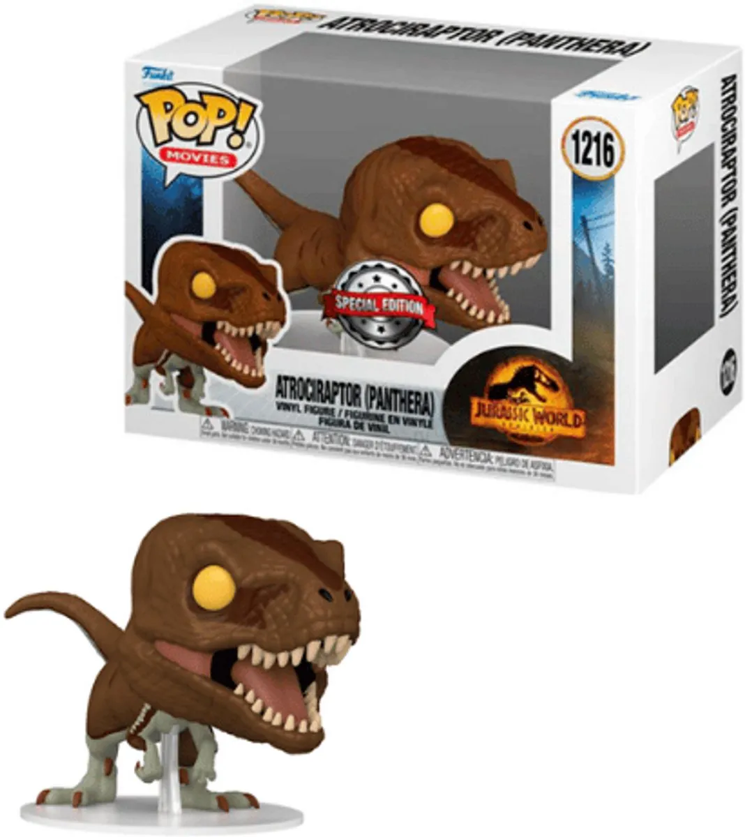 Funko Pop! Jurassic World Dominion Atrociraptor Panthera Exclusive - Multi