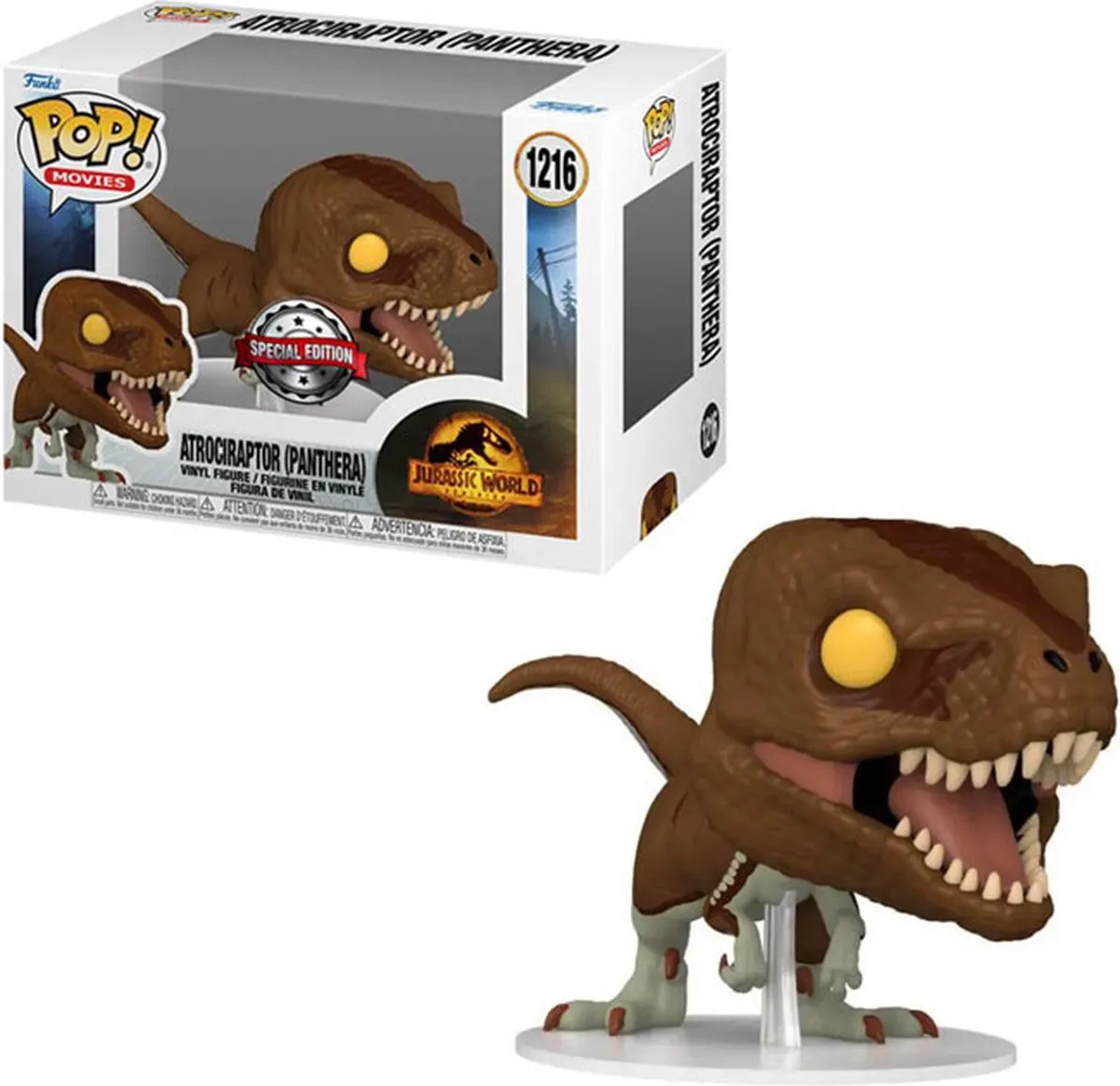 Funko Pop! Jurassic World Dominion Atrociraptor Panthera Exclusive