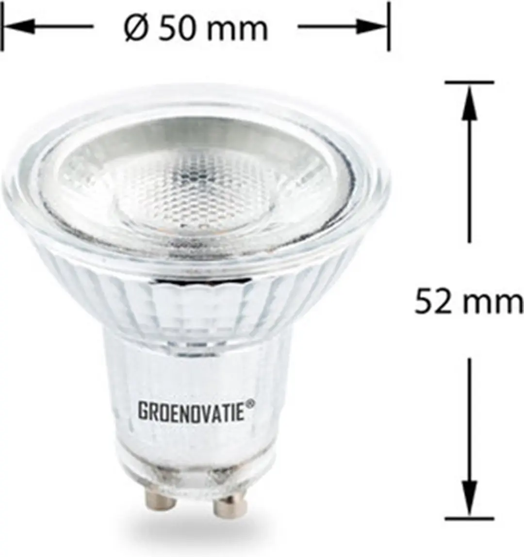 Groenovatie GU10 LED Spot 1W Warm Wit - 6 Stuks - afbeelding 4 van 5