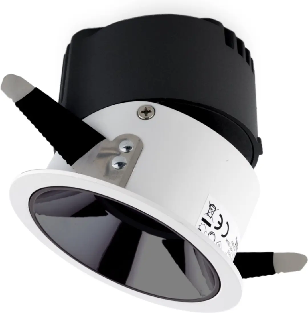 Groenovatie LED Inbouwspot 10W CREE - Ø84mm - Kantelbaar - Wit/Chroom - afbeelding 5 van 6