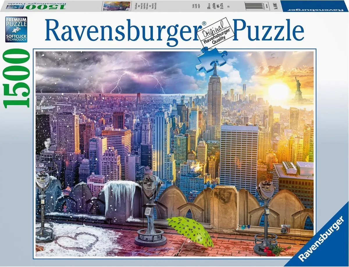 Ravensburger NY Skyline Dag & Nacht Legpuzzel 1500 Stuks