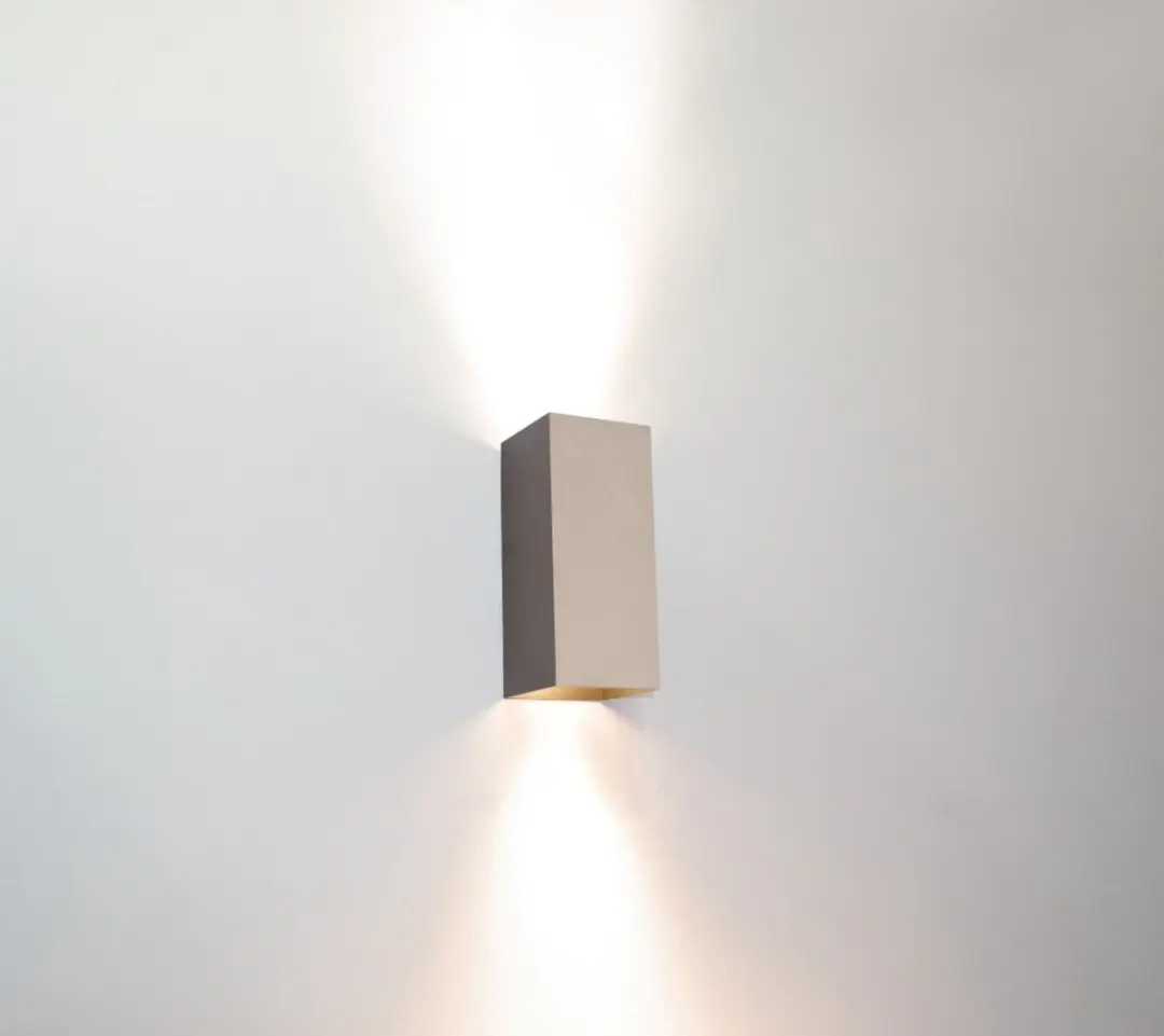 Artdelight Wandlamp Dante 2 Lichtpunten - 15,5x6,5cm - Champagne