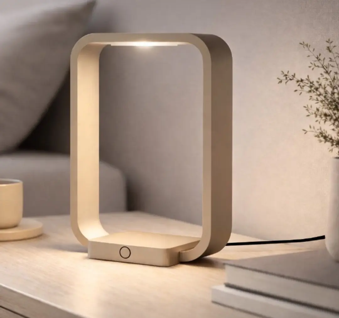 Artdelight Modesto Tafellamp 20cm - Champagne