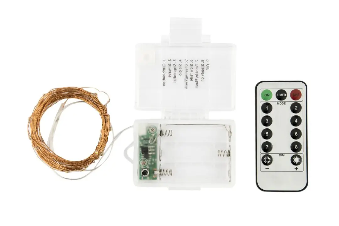 Groenovatie LED Feestverlichting 5m Warm Wit - IP65 - 3xAA - afbeelding 3 van 6