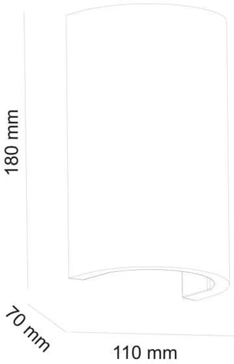 Artdelight Wandlamp Nantes 2x33W - 18cm H - Gips wit