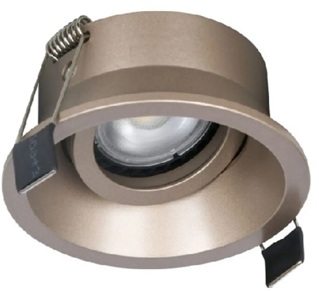 Artdelight Inbouwspot Roura Champagne GU10 Rond 1 Lichts