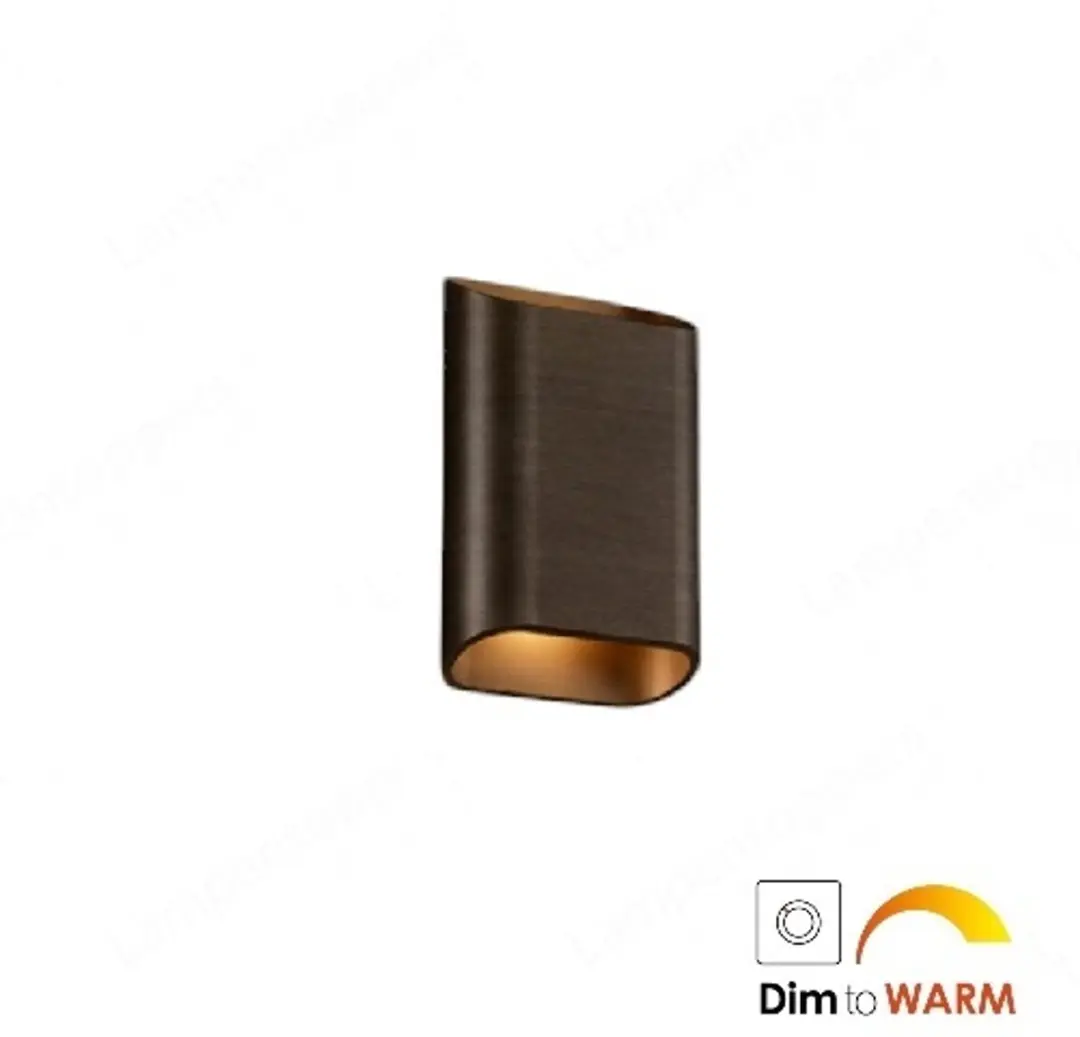 Artdelight Wandlamp Diaz-S Donker Brons