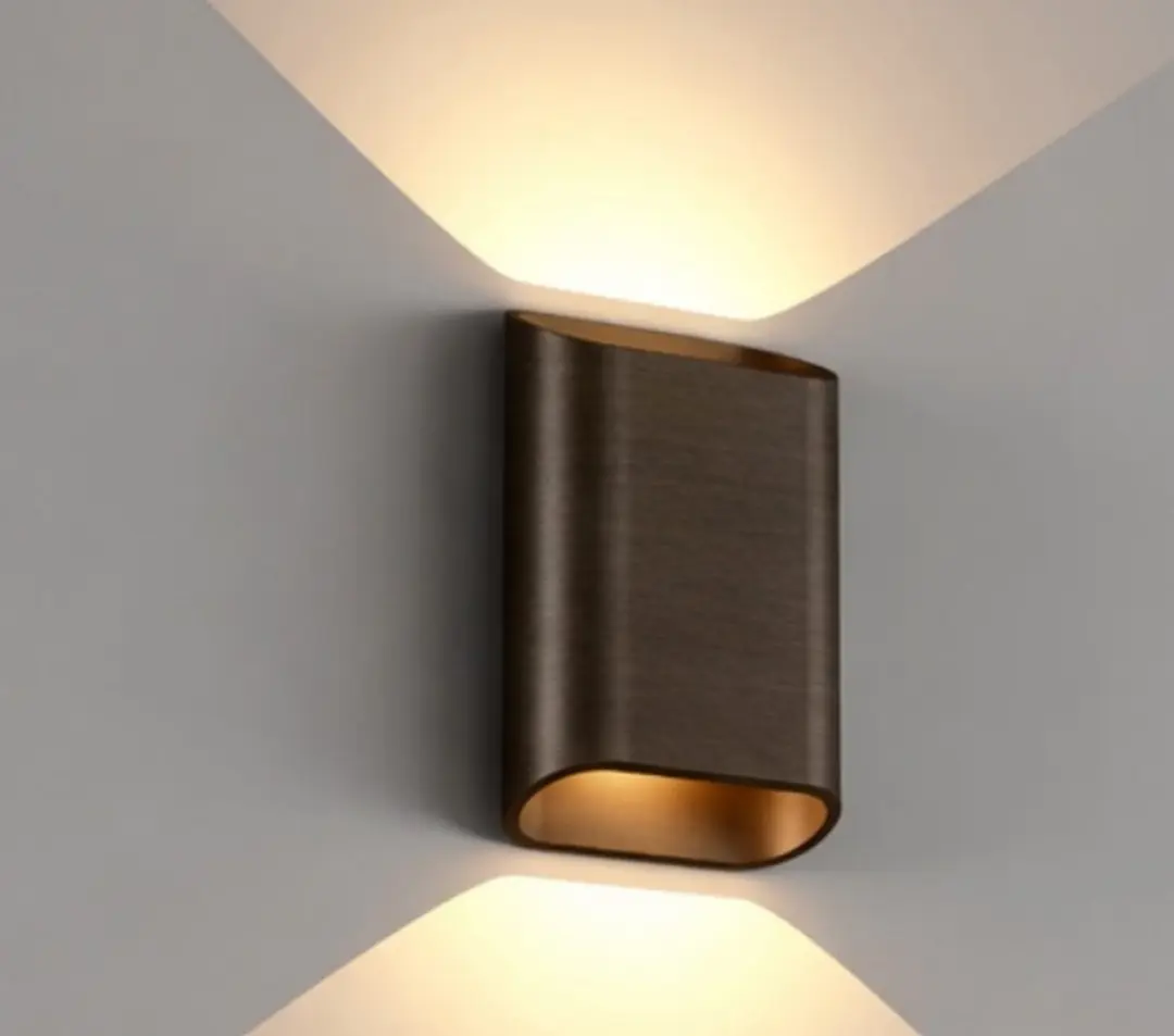 Artdelight Wandlamp Diaz-S Donker Brons - 2x3W DimToWarm