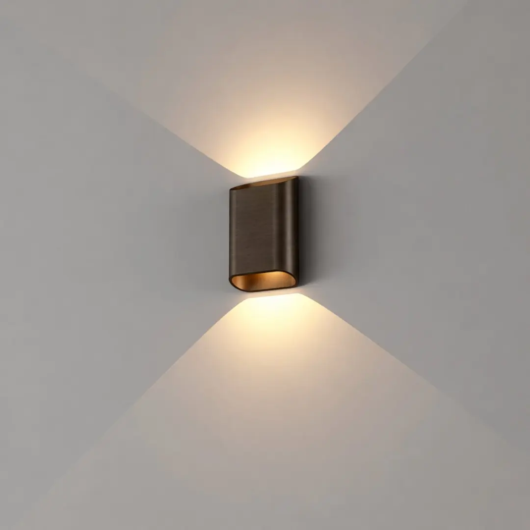 Artdelight Wandlamp Diaz-S Donker Brons - 2x3W DimToWarm