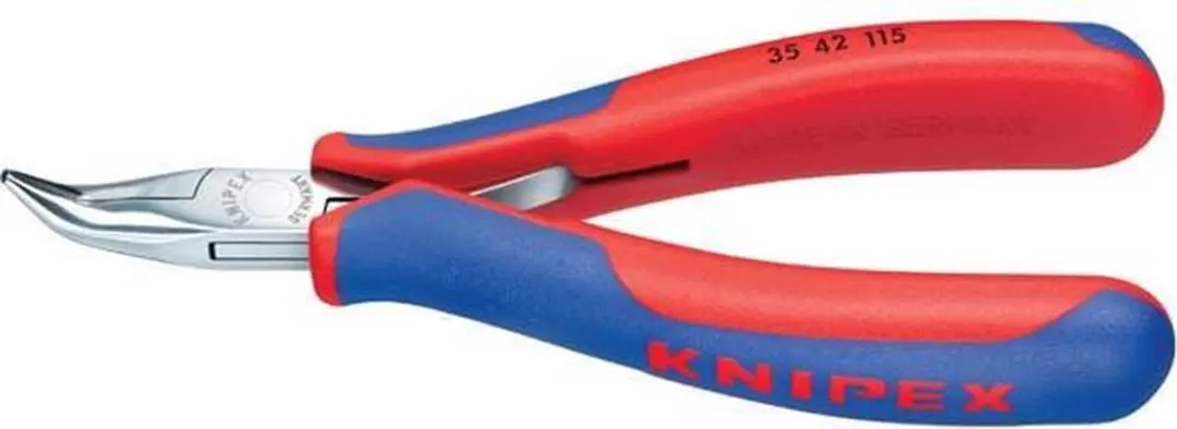 Knipex 35 42 115 SB Platte rondbektang Elektronica en fijnmechanica 45° gebogen