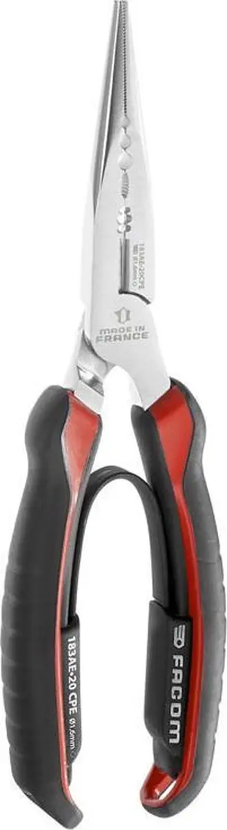 Facom Tang met Halfronde, Slanke, Lange Bekken 183A.20Cpe