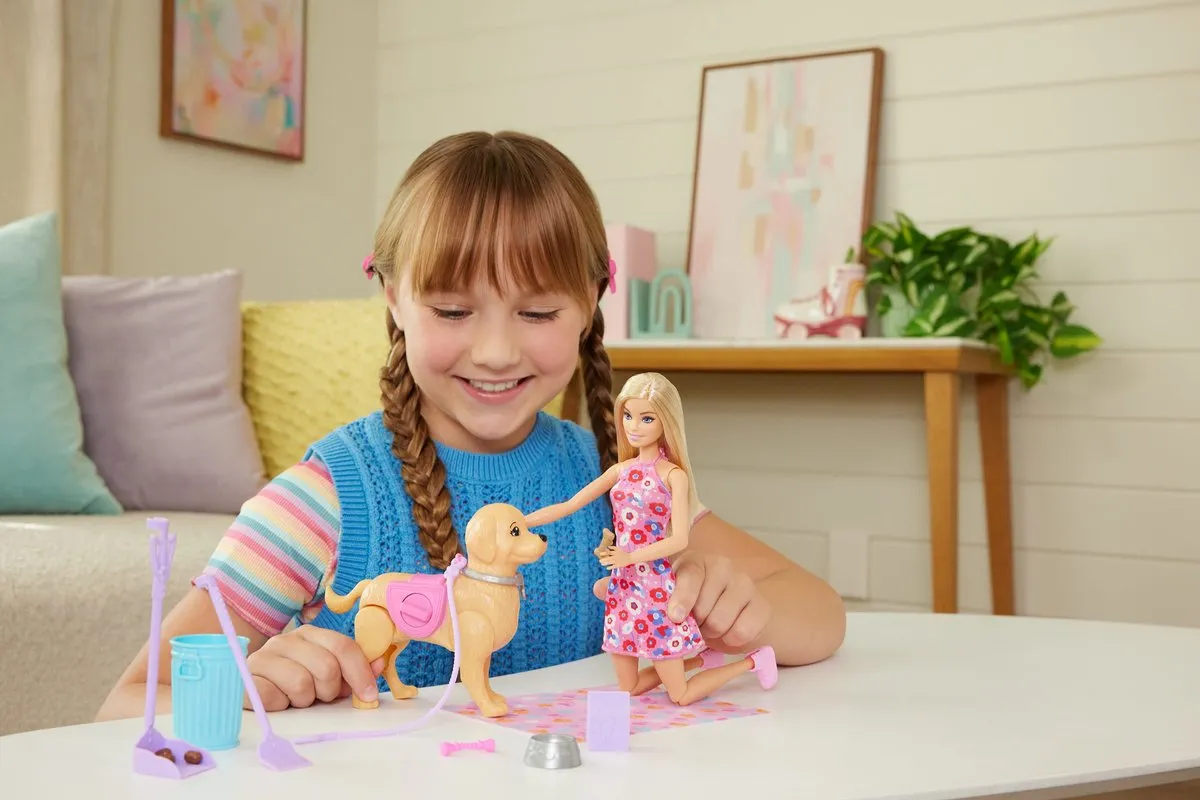 Barbie Loop- en Potje Pup JJB46 - Multicolor
