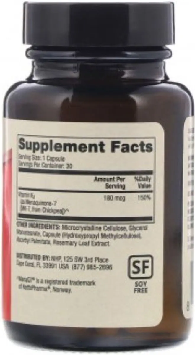 Dr. Mercola Vitamine K2 180mcg - 30 Capsules
