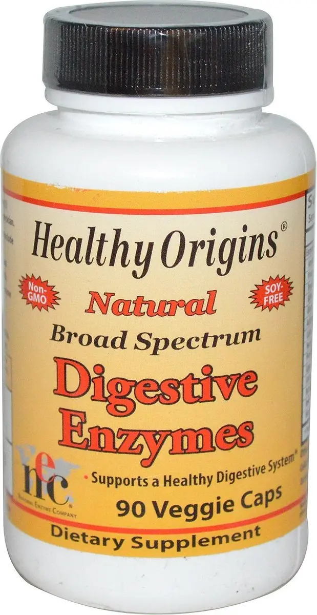 Healthy Origins, Digestive Enzymes, Broad Spectrum, 90 Veggie Caps